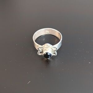 Vintage Onyx Sterling Silver Ring